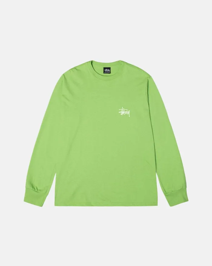Tees Men Stussy BASIC STSSY LS TEE Tea Tees Men Stussy BASIC STSSY LS TEE Tea