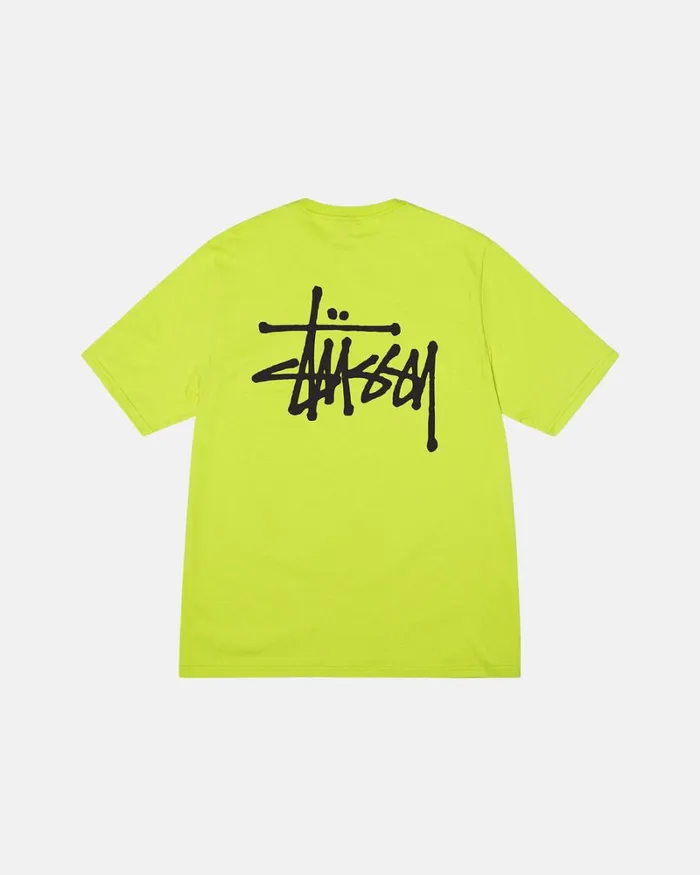 Tees Men Stussy BASIC STSSY TEE Keylime