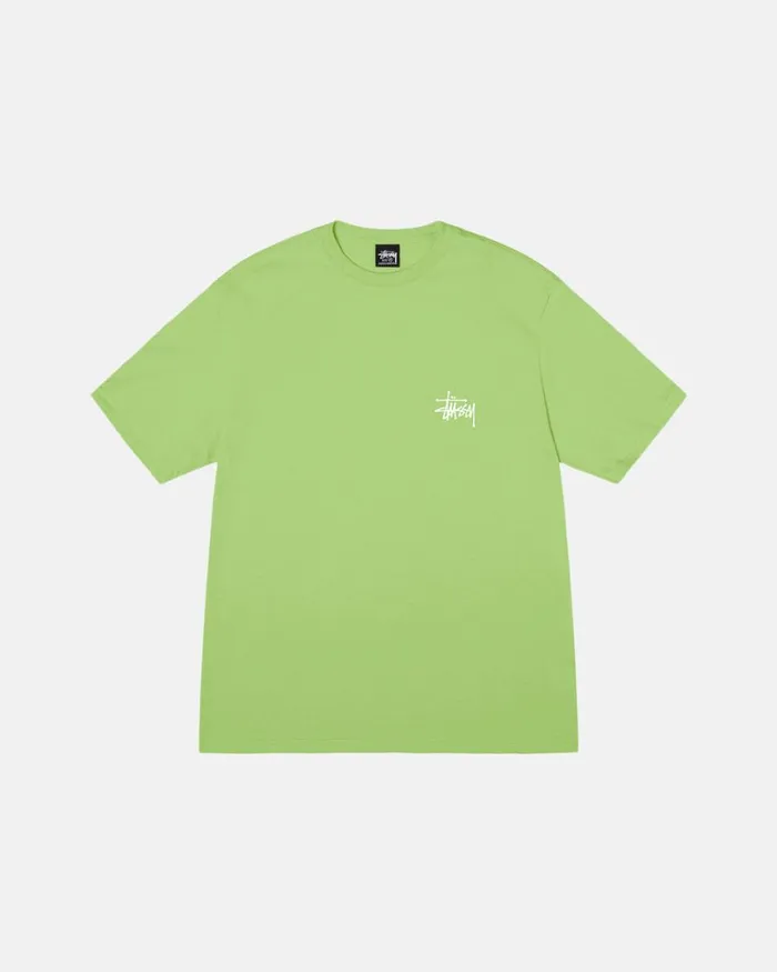 Tees Men Stussy BASIC STSSY TEE Tea Tees Men Stussy BASIC STSSY TEE Tea