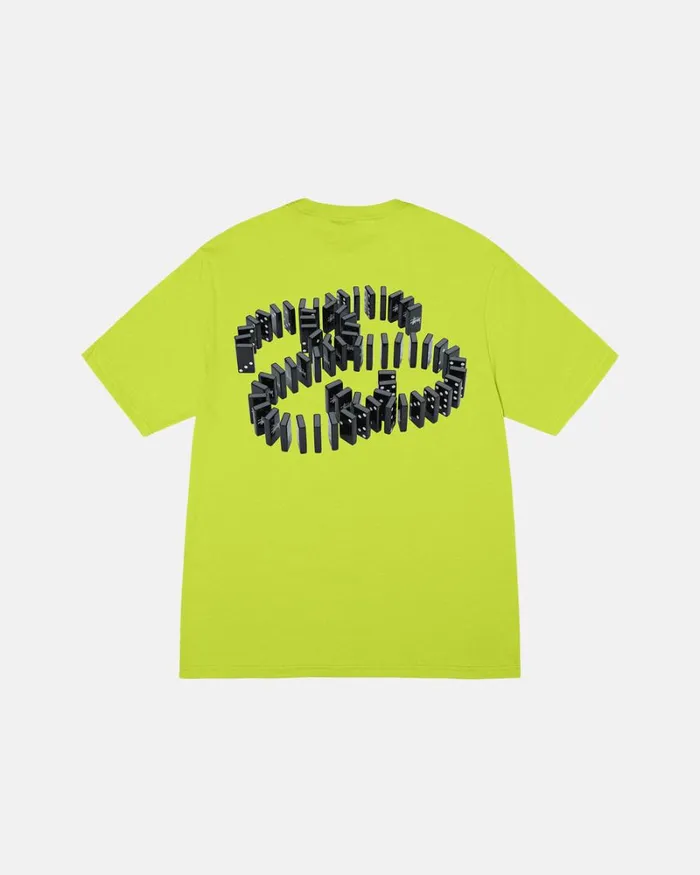 Tees Men Stussy DOMINOES TEE Keylime