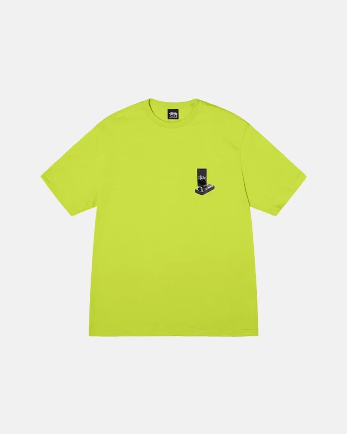 Tees Men Stussy DOMINOES TEE Keylime Tees Men Stussy DOMINOES TEE Keylime