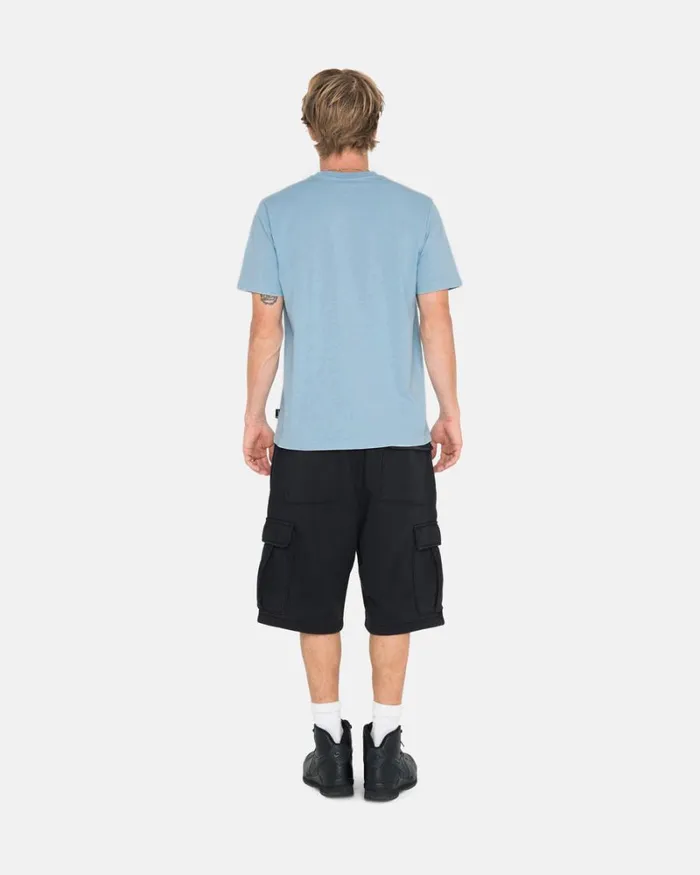 Tees Men Stussy HEAVYWEIGHT PIGMENT DYED CREW Lt Blue Tees Men Stussy HEAVYWEIGHT PIGMENT DYED CREW Lt Blue