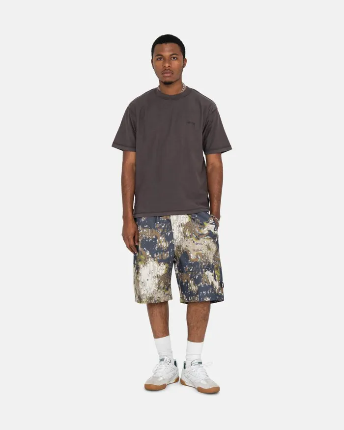 Tees Men Stussy LAZY TEE Faded Black Tees Men Stussy LAZY TEE Faded Black