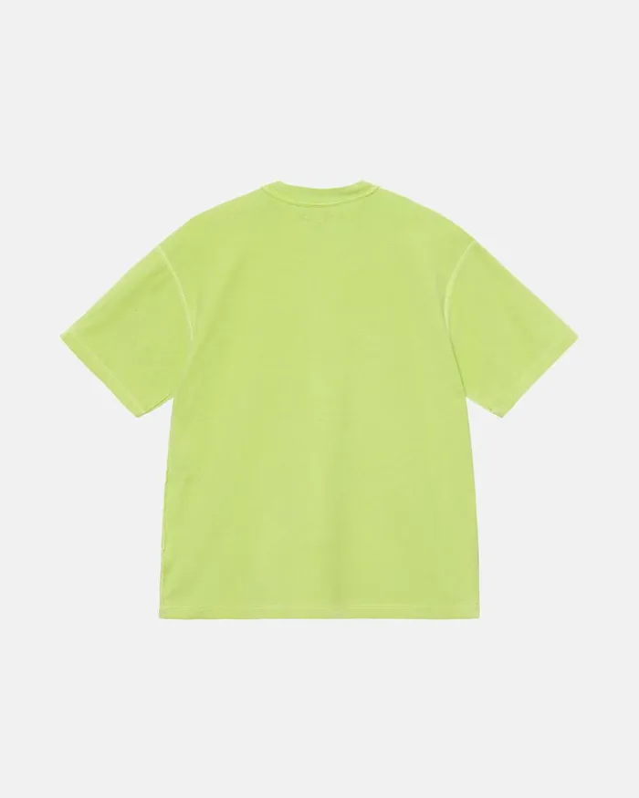 Tees Men Stussy LAZY TEE Lime Tees Men Stussy LAZY TEE Lime