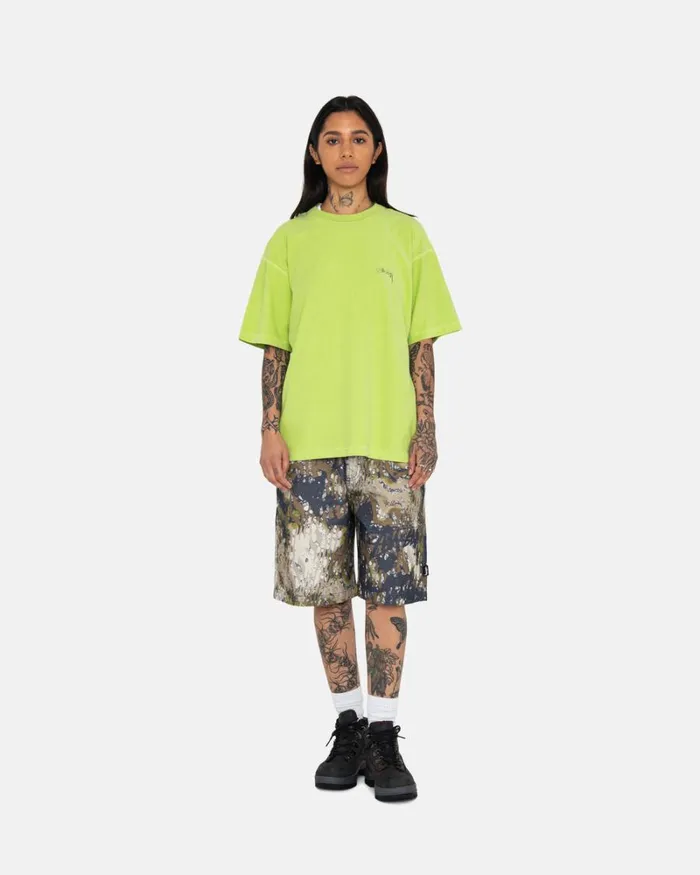 Tees Men Stussy LAZY TEE Lime Tees Men Stussy LAZY TEE Lime