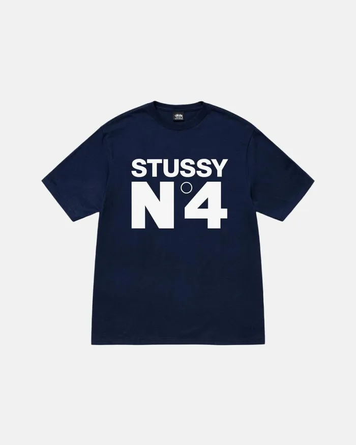 Tees Men Stussy NO4 TEE Navy