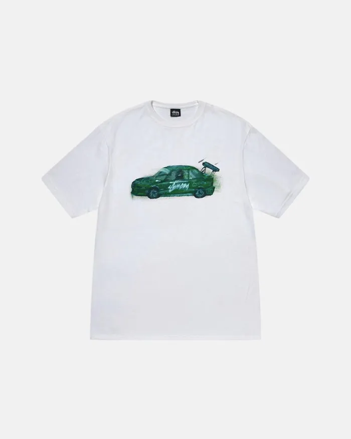 Tees Men Stussy RACECAR TEE White