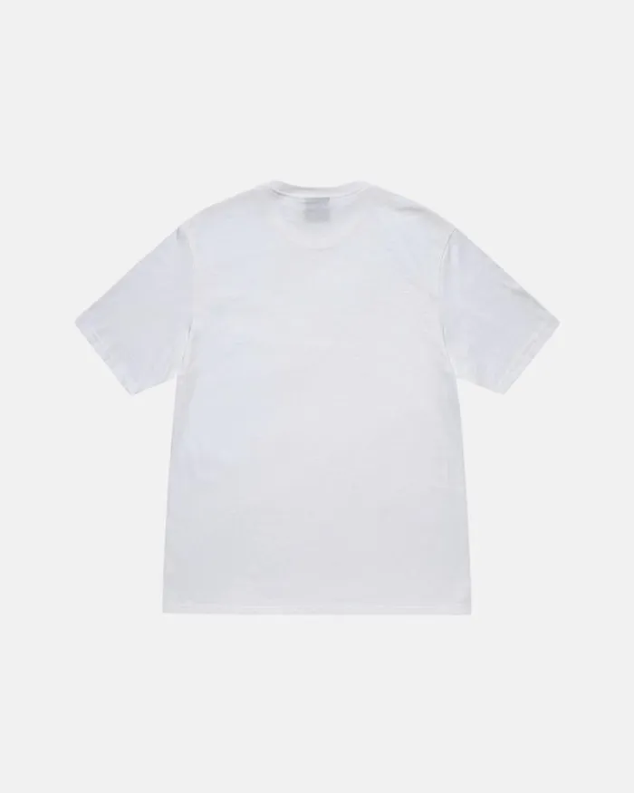 Tees Men Stussy RACECAR TEE White Tees Men Stussy RACECAR TEE White