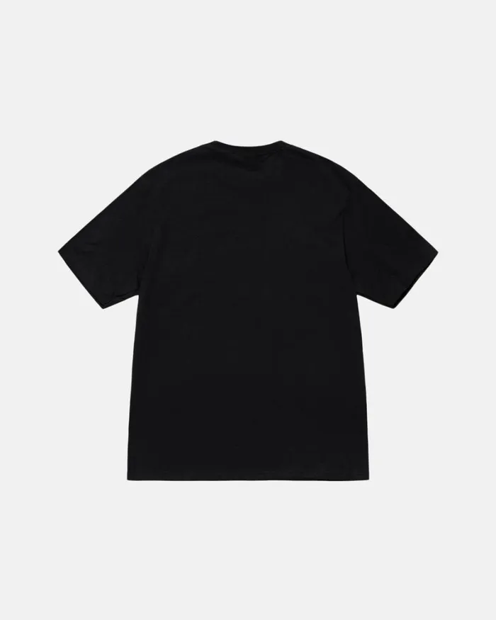 Tees Men Stussy STOCK BOX TEE Black Tees Men Stussy STOCK BOX TEE Black