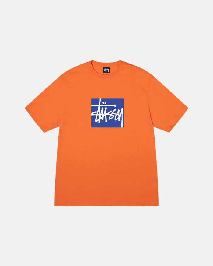 Tees Men Stussy STOCK BOX TEE Coral