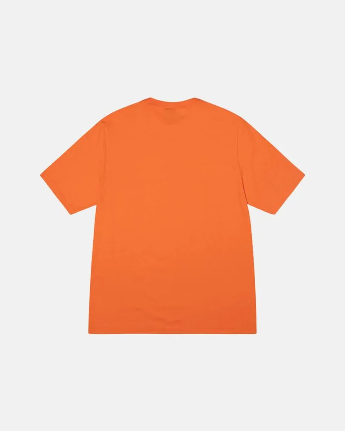 Tees Men Stussy STOCK BOX TEE Coral Tees Men Stussy STOCK BOX TEE Coral