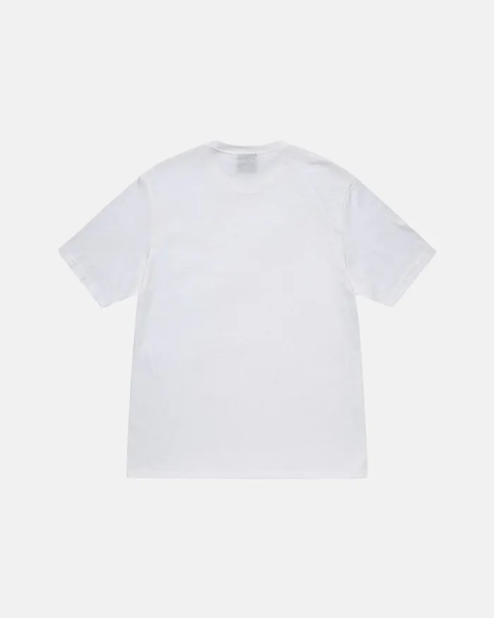 Tees Men Stussy STOCK BOX TEE White Tees Men Stussy STOCK BOX TEE White