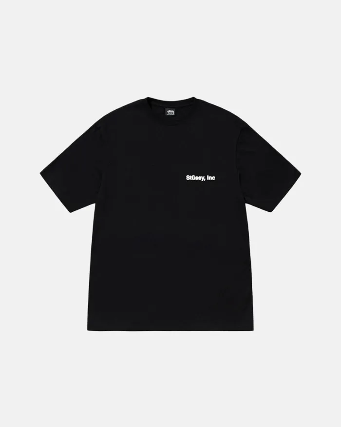 Tees Men Stussy WIKI TEE Black Tees Men Stussy WIKI TEE Black