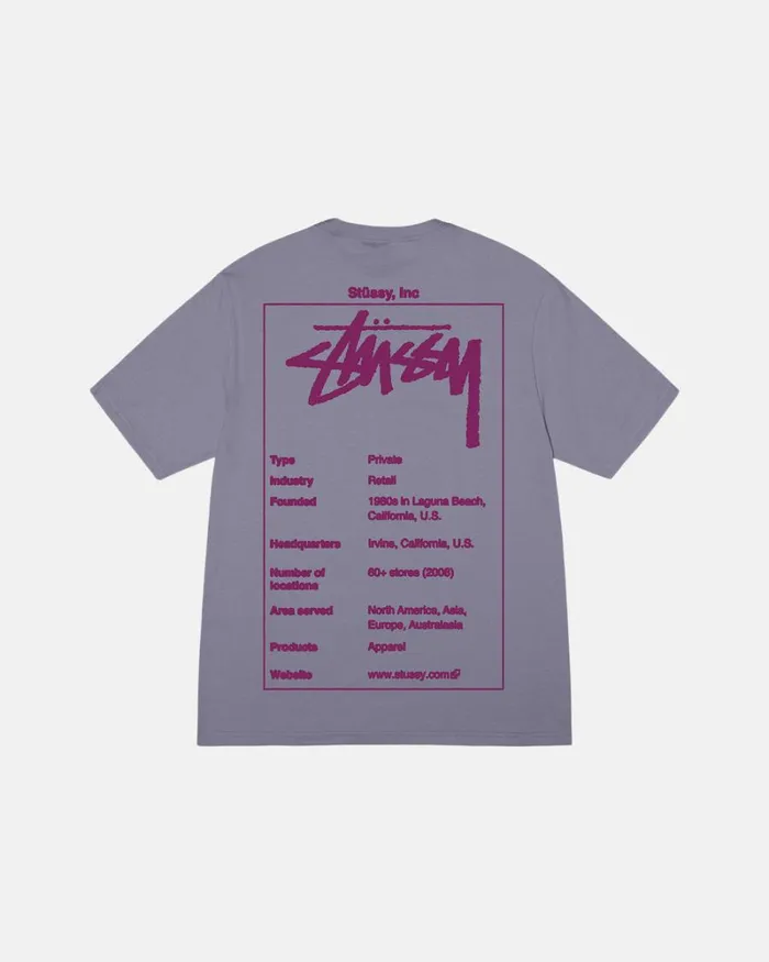 Tees Men Stussy WIKI TEE Mauve
