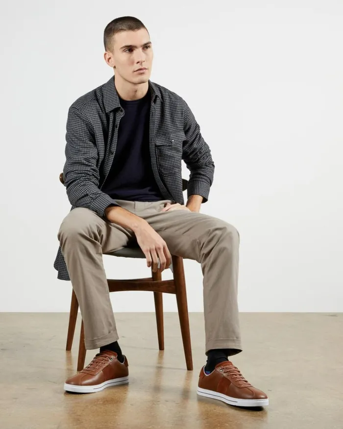 Textured Crew Neck Jumper Navy Men Ted Baker Sweaters Textured Crew Neck Jumper Navy Men Ted Baker Sweaters