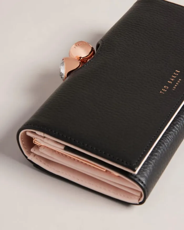 Textured Leather Bobble Matinee Wallet Black Women Ted Baker Wallets and Card Holders Textured Leather Bobble Matinee Wallet Black Women Ted Baker Wallets and Card Holders