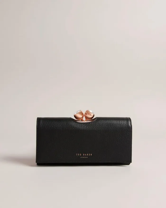 Textured Leather Bobble Matinee Wallet Black Women Ted Baker Wallets and Card Holders Textured Leather Bobble Matinee Wallet Black Women Ted Baker Wallets and Card Holders