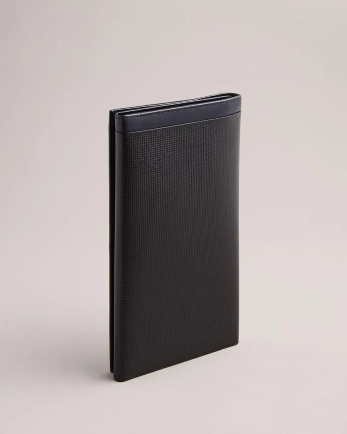 Textured Leather Travel Wallet Black Men Ted Baker Wallets and Card Holders Textured Leather Travel Wallet Black Men Ted Baker Wallets and Card Holders