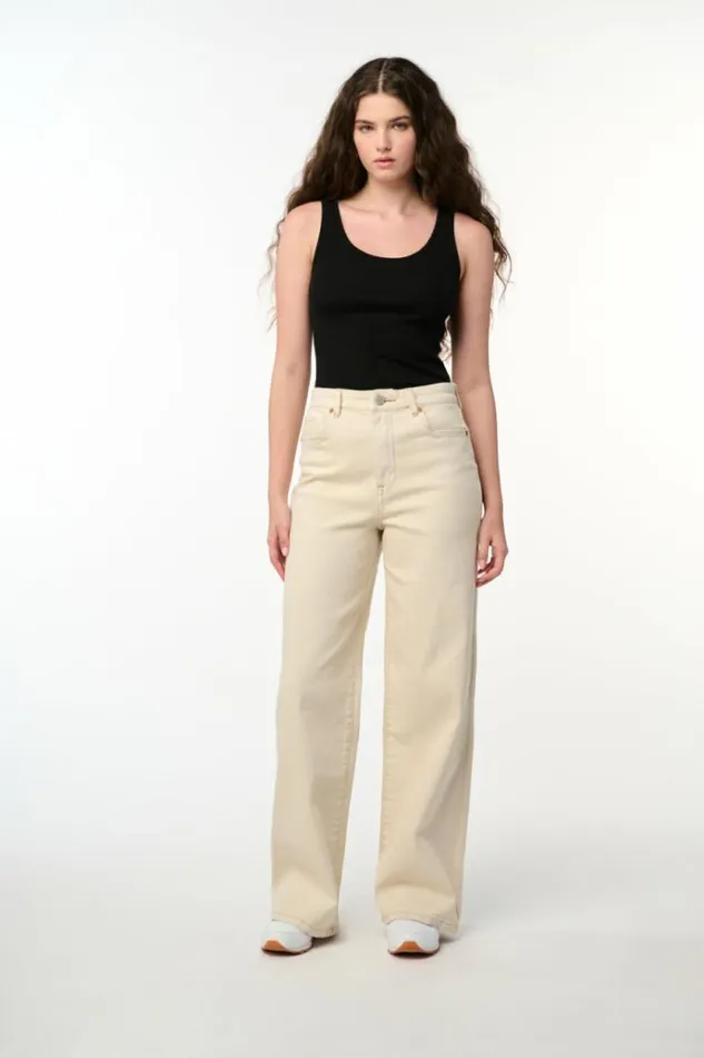 The Franklin In Vanilla Shake Pant Women Blank NYC Pants