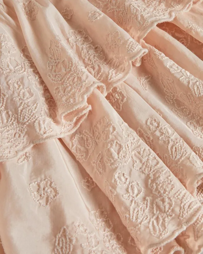 Tiered Mini Skirt Light Pink Women Ted Baker Skirts Tiered Mini Skirt Light Pink Women Ted Baker Skirts