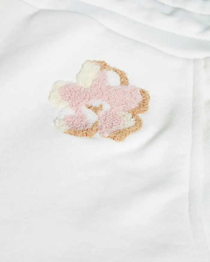 Tonal Magnolia Jogging Bottom White Women Ted Baker Pants and Shorts Tonal Magnolia Jogging Bottom White Women Ted Baker Pants and Shorts