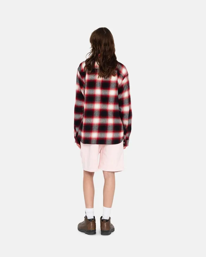 Tops and Shirts Men Stussy BAY PLAID SHIRT Red Tops and Shirts Men Stussy BAY PLAID SHIRT Red