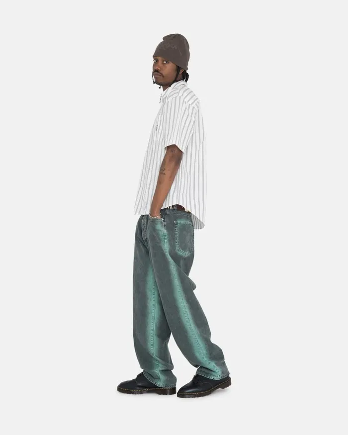 Tops and Shirts Men Stussy BOXY STRIPED SS SHIRT Off White Stripe Tops and Shirts Men Stussy BOXY STRIPED SS SHIRT Off White Stripe