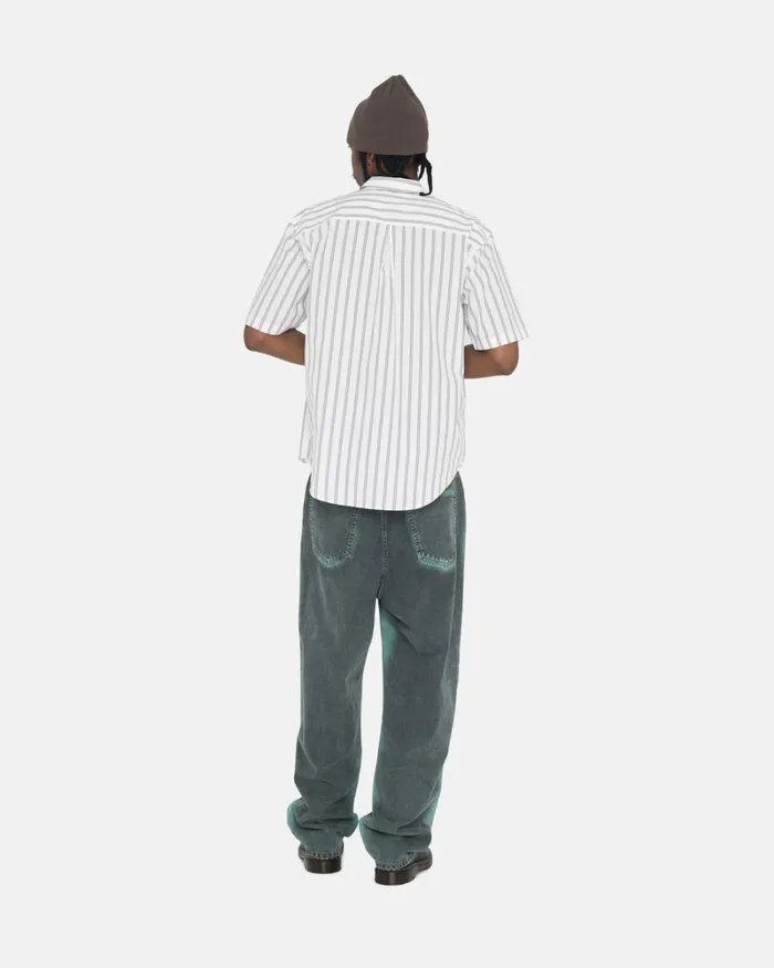 Tops and Shirts Men Stussy BOXY STRIPED SS SHIRT Off White Stripe Tops and Shirts Men Stussy BOXY STRIPED SS SHIRT Off White Stripe