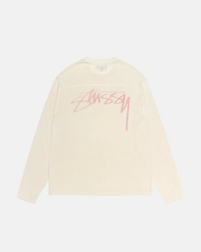Tops and Shirts Men Stussy FOOTBALL SWEATER Bone