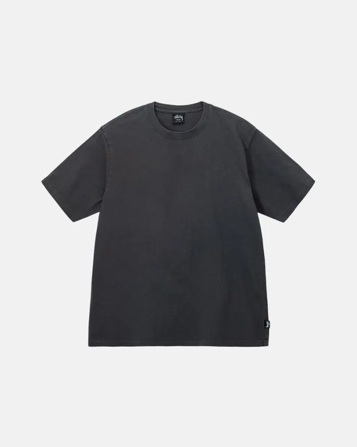 Tops and Shirts Men Stussy HEAVYWEIGHT PIGMENT DYED CREW Black
