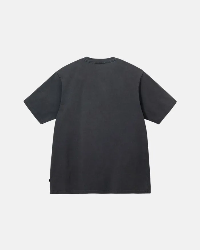Tops and Shirts Men Stussy HEAVYWEIGHT PIGMENT DYED CREW Black Tops and Shirts Men Stussy HEAVYWEIGHT PIGMENT DYED CREW Black