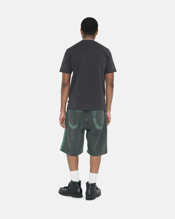 Tops and Shirts Men Stussy HEAVYWEIGHT PIGMENT DYED CREW Black Tops and Shirts Men Stussy HEAVYWEIGHT PIGMENT DYED CREW Black