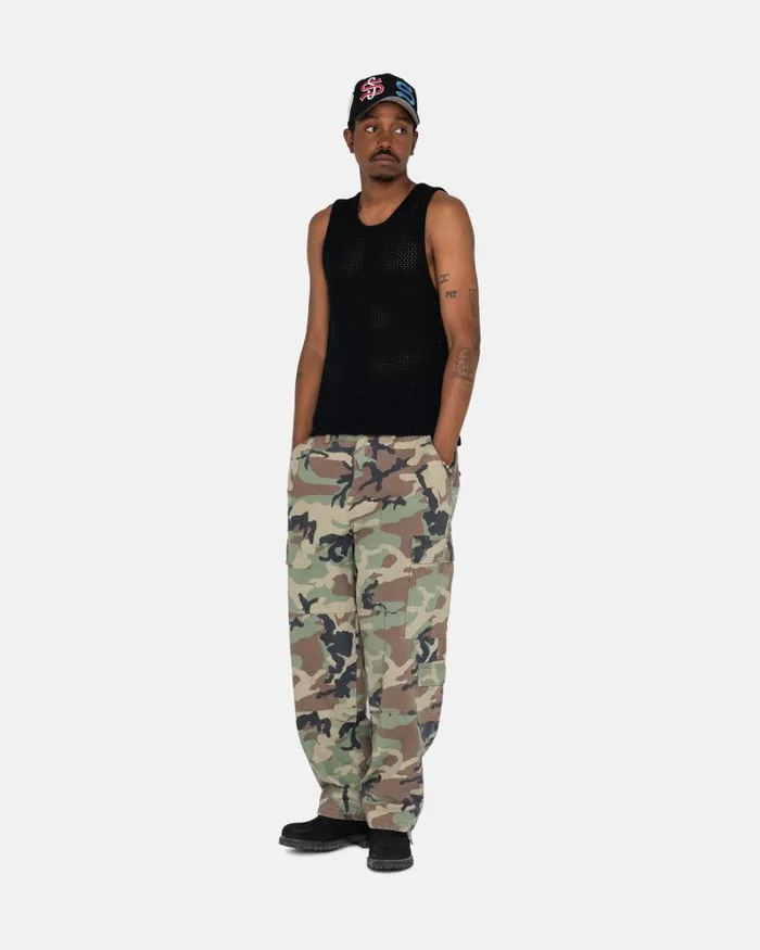 Tops and Shirts Men Stussy O039DYED HEAVYWEIGHT MESH TANK Solid Black Tops and Shirts Men Stussy O039DYED HEAVYWEIGHT MESH TANK Solid Black