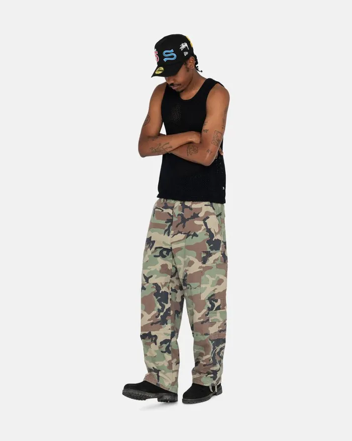 Tops and Shirts Men Stussy O039DYED HEAVYWEIGHT MESH TANK Solid Black Tops and Shirts Men Stussy O039DYED HEAVYWEIGHT MESH TANK Solid Black