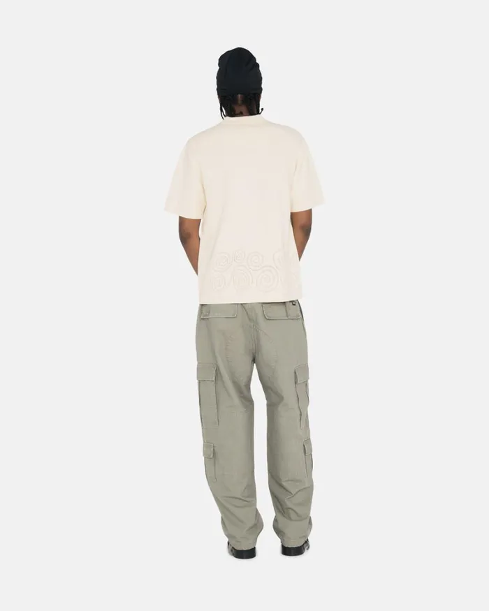Tops and Shirts Men Stussy PERFORATED SWIRL KNIT SHIRT Natural Tops and Shirts Men Stussy PERFORATED SWIRL KNIT SHIRT Natural