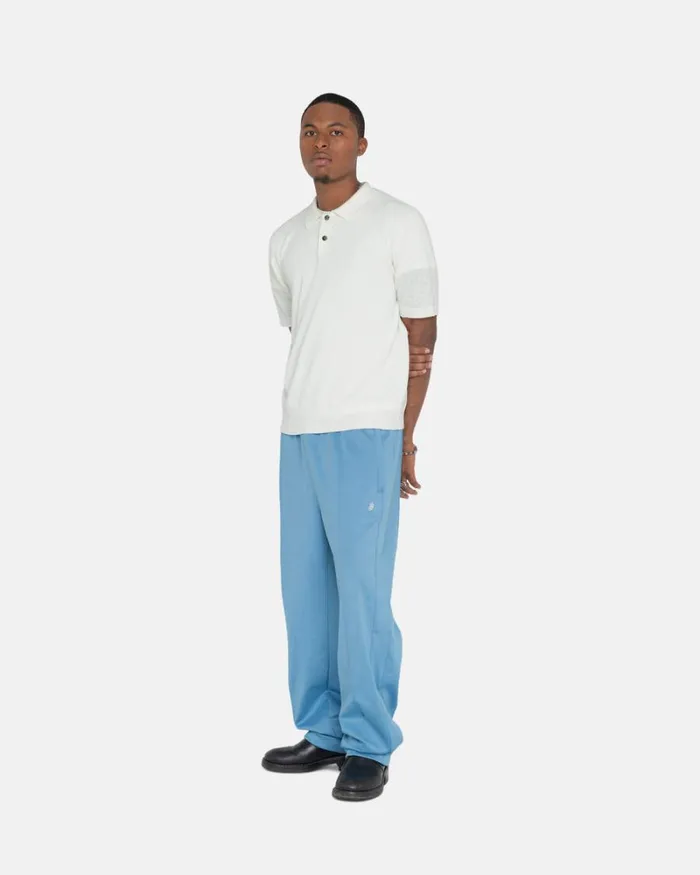 Tops and Shirts Men Stussy TEXTURED SS POLO SWEATER Bone Tops and Shirts Men Stussy TEXTURED SS POLO SWEATER Bone