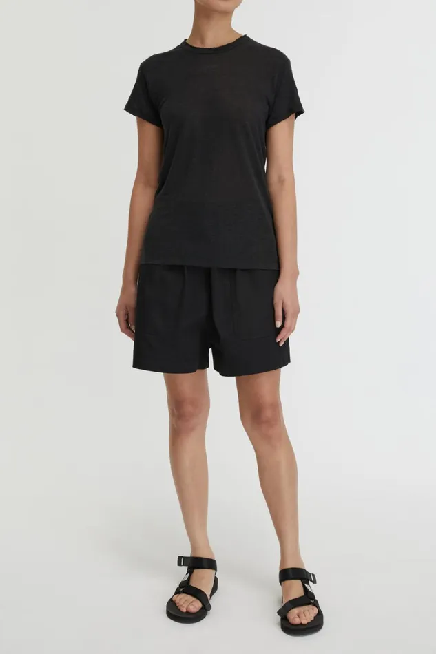 Tops And Shirts Women Lee Mathews Tilly Linen Jersey Tee