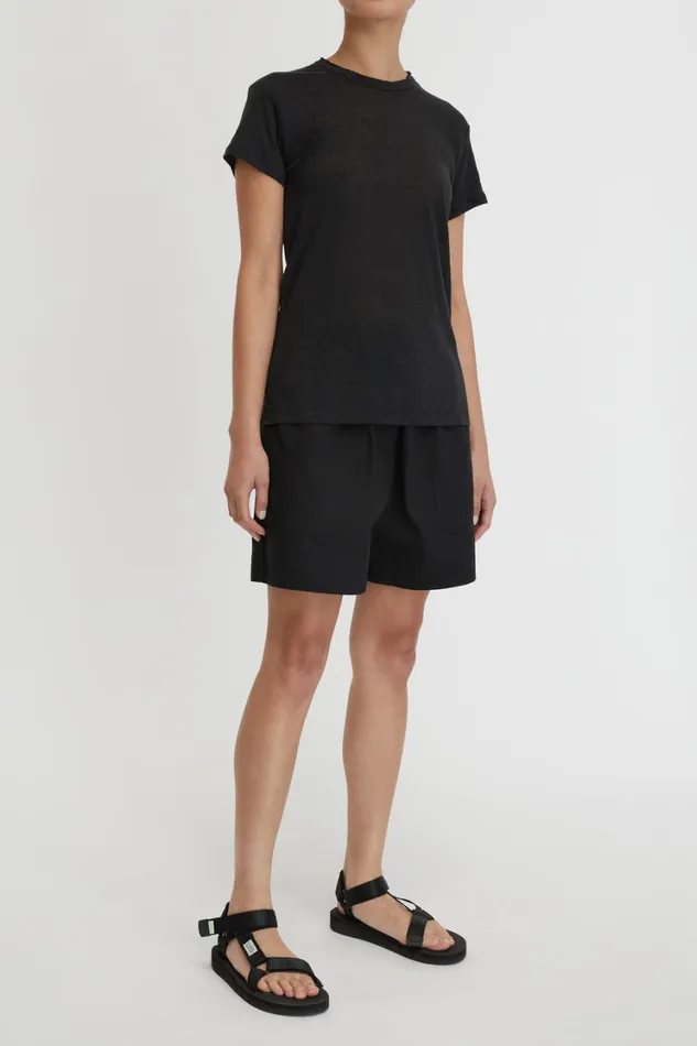 Tops And Shirts Women Lee Mathews Tilly Linen Jersey Tee Tops And Shirts Women Lee Mathews Tilly Linen Jersey Tee