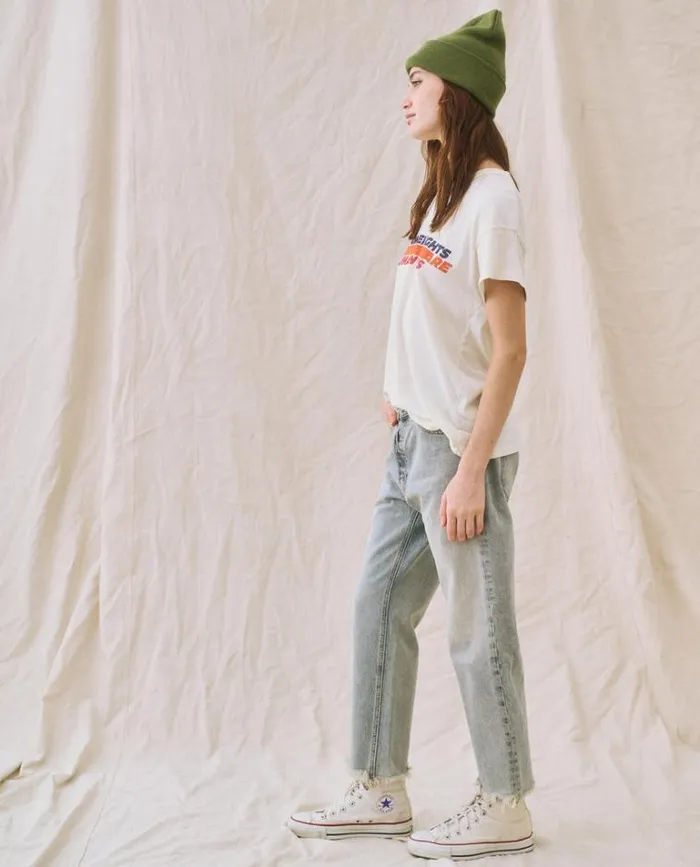 Tops Women039s The Great Limited Edition The Women039s Rights Boxy Crew Washed White