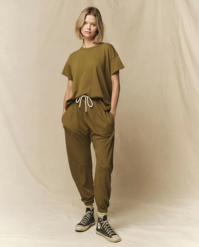 Tops Women039s The Great The Boxy Crew Fir Green