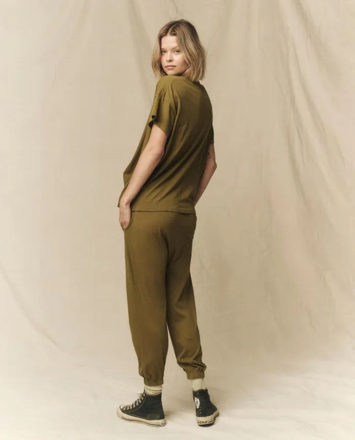 Tops Women039s The Great The Boxy Crew Fir Green