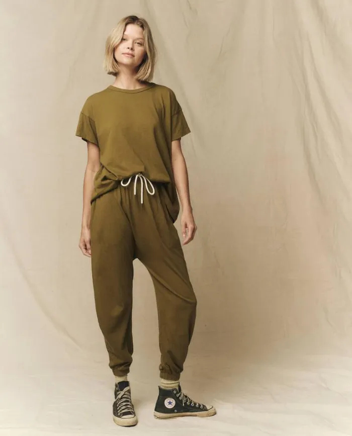 Tops Women039s The Great The Boxy Crew Fir Green