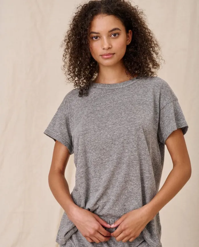 Tops Women039s The Great The Boxy Crew Heather Grey