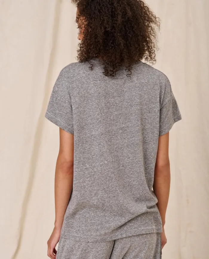 Tops Women039s The Great The Boxy Crew Heather Grey