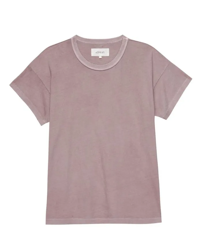 Tops Women039s The Great The Boxy Crew Soft Lilac
