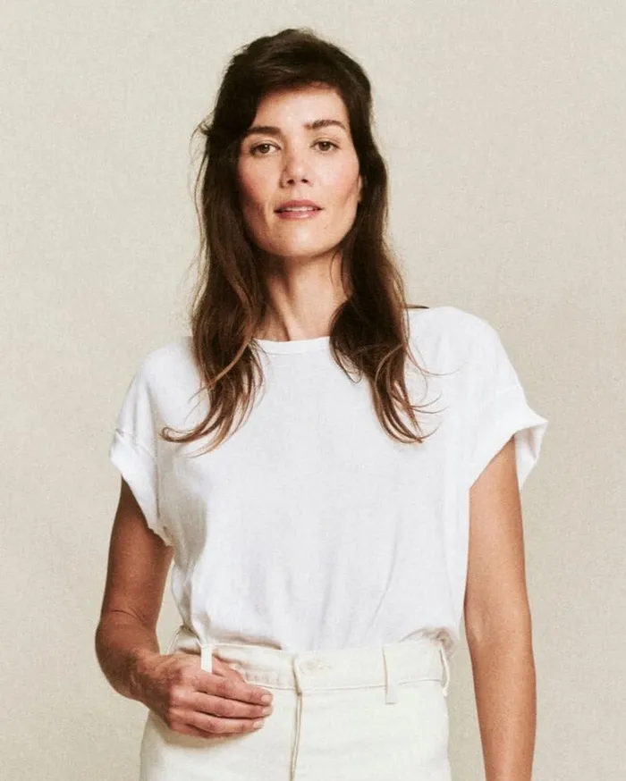 Tops Women039s The Great The Boxy Crew True White