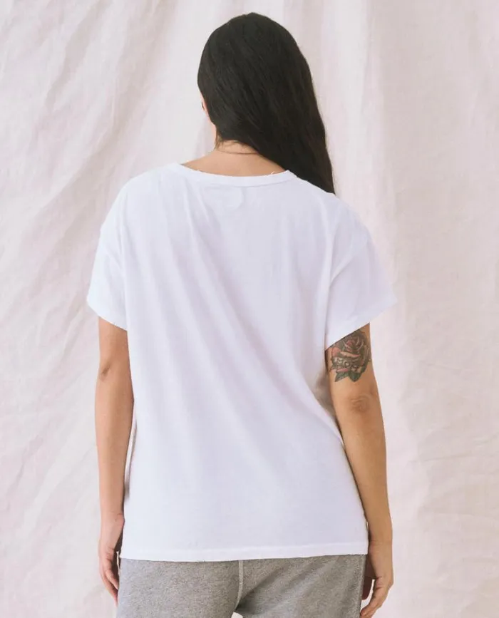 Tops Women039s The Great The Boxy Crew True White