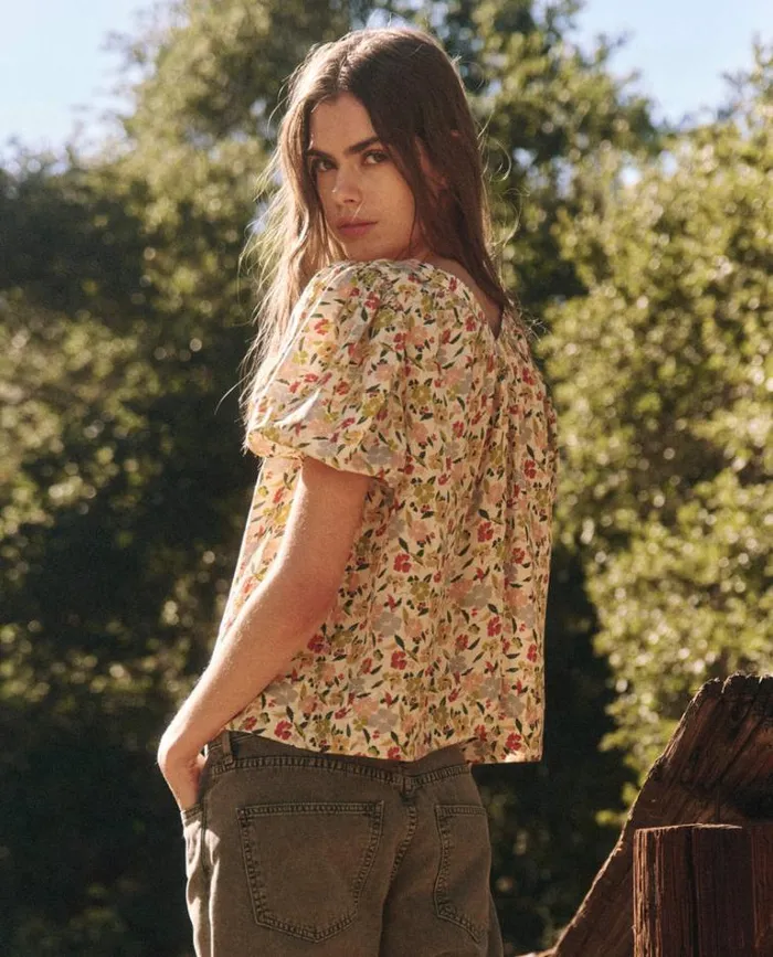 Tops Women039s The Great The Bungalow Top Floating Petals Floral