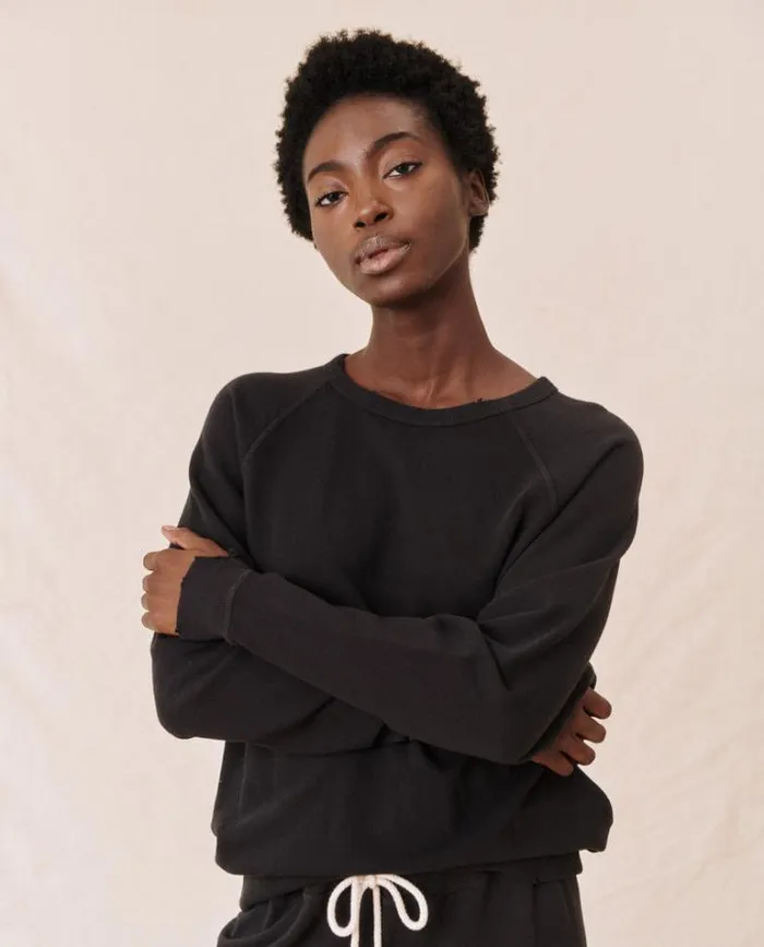 Tops Women039s The Great The College Sweatshirt Almost Black