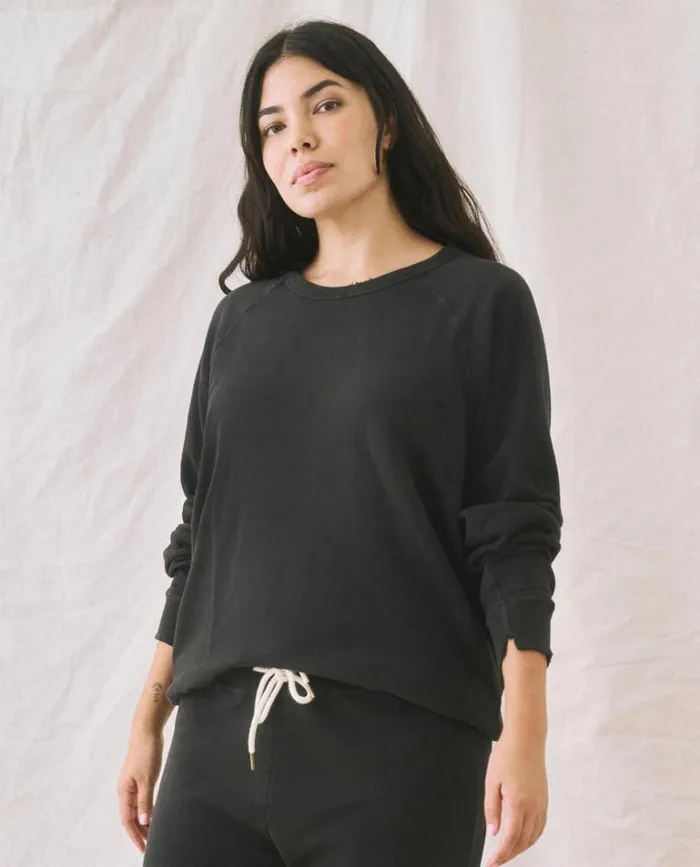 Tops Women039s The Great The College Sweatshirt Almost Black
